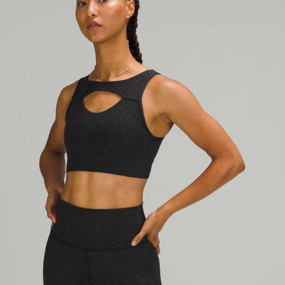 Lululemon Everlux Cut-Out Train Bra *Medium Support, B/C Cups Crunch Black - Picture 5 of 5